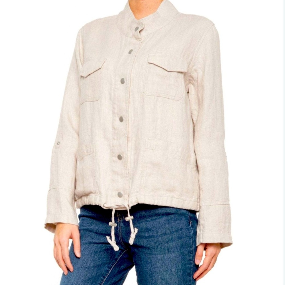 C&C California Beige Button-Up Jacket